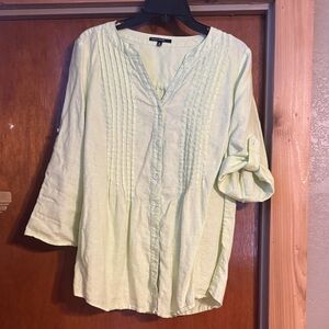 Elegant Light Green Blouse for Women